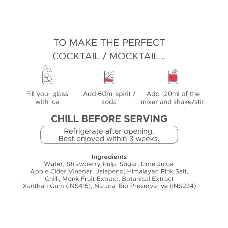 Strawberry Jalapeno Picante (2 Drinks)