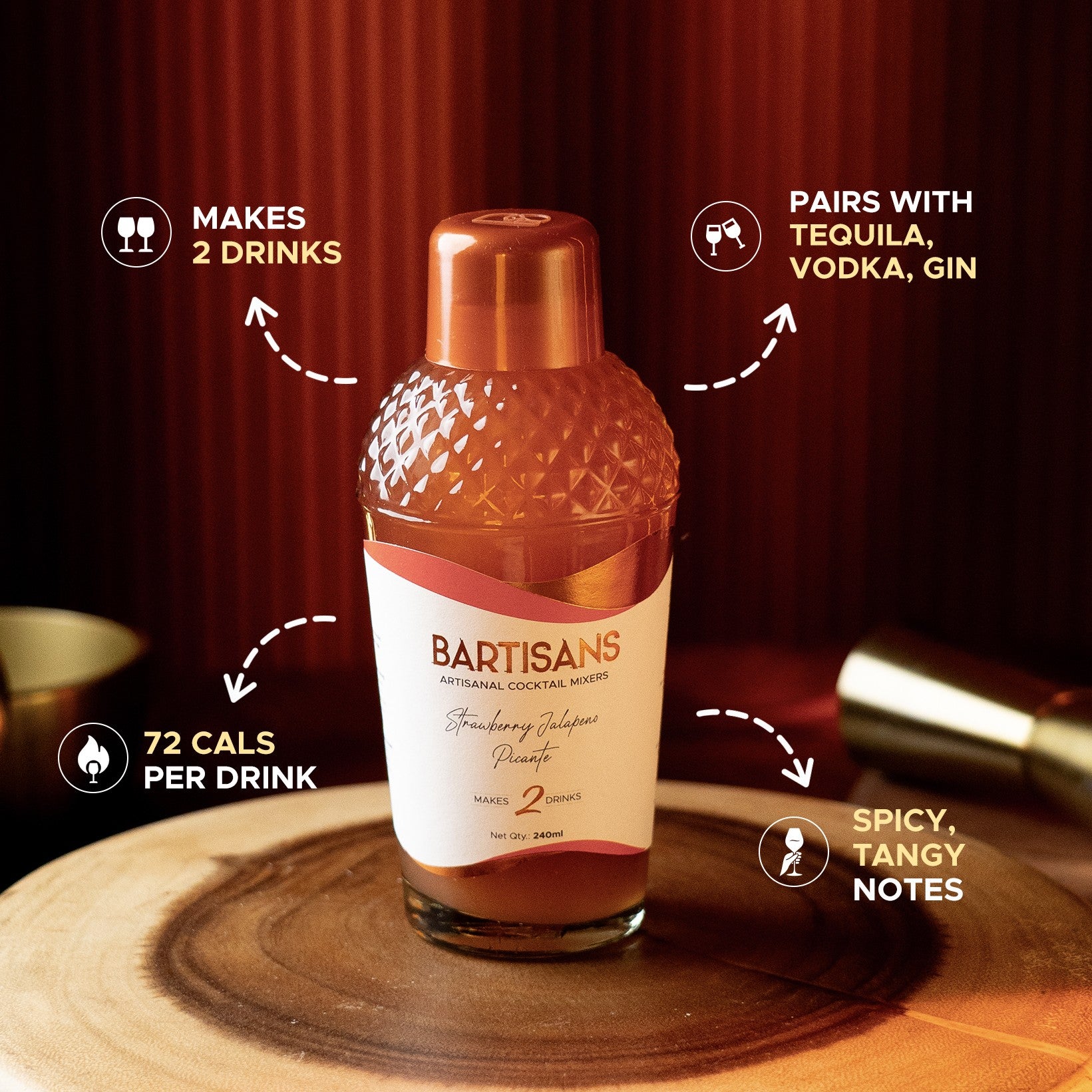 Strawberry Jalapeno Picante (2 Drinks)