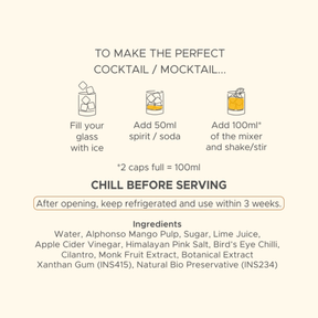 How to make the perfect Mango Chilli Picante cocktail in three steps, with the full ingredient list