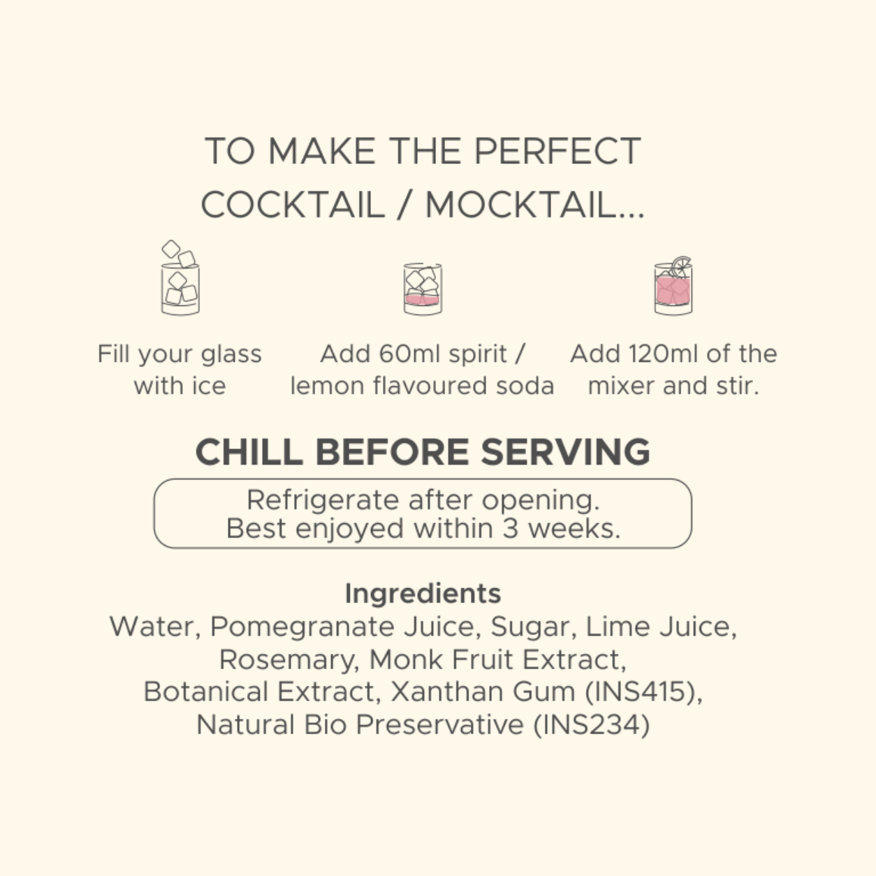 How to make the perfect Ruby Rush cocktail in three steps, with the full ingredient list